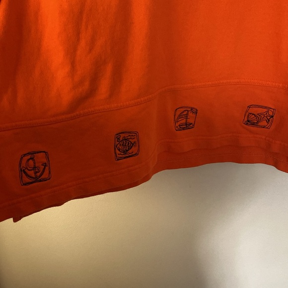 Coldwater Creek Orange Top Size XL - Picture 3 of 5